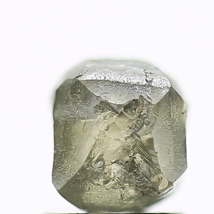 2.10 Carat Natural Fancy Greenish Grey Rough Diamond 5.6 MM