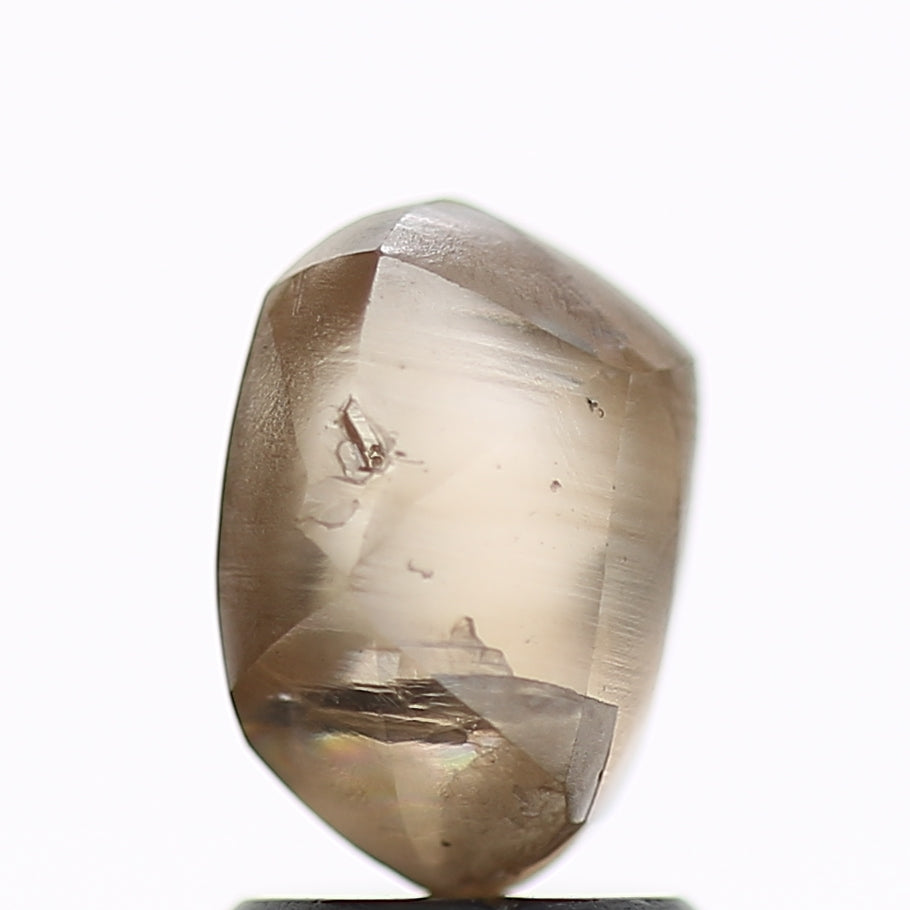 2.45 Carat Natural Fancy Champagne Brown Rough Diamond 8.56 MM
