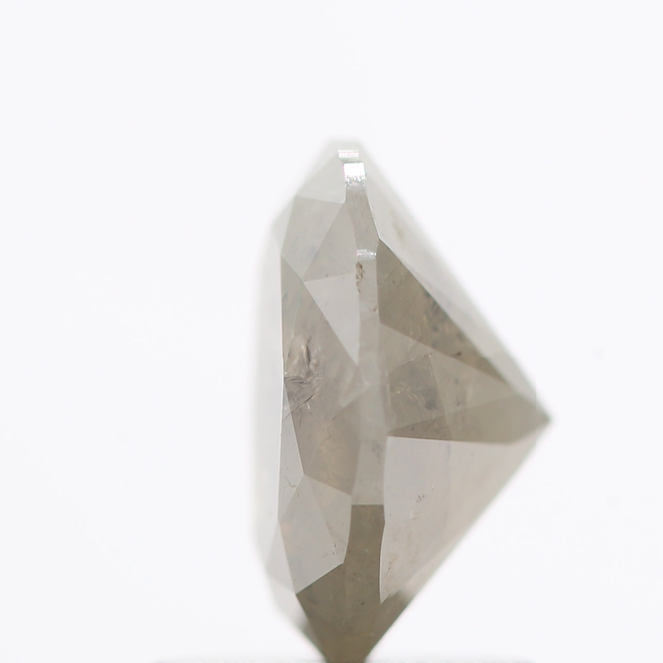 1.13 Carat Brilliant Oval Cut Salt and Pepper Diamond 7.48 MM