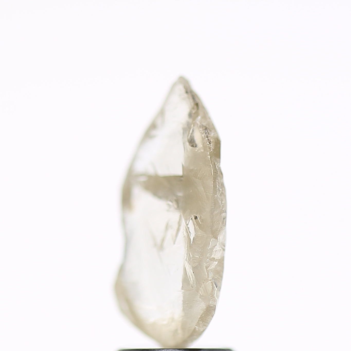 2 Carat Natural Clear Light Brown Rough Diamond 12.9 MM