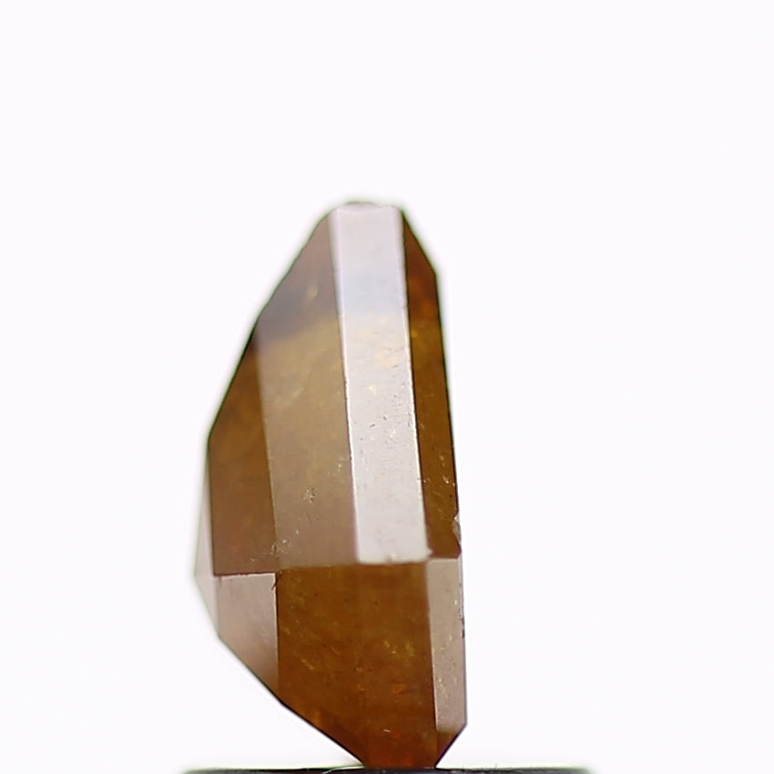1.27 Carat Natural Orange Brown Kite Salt and Pepper Diamond 7.6 MM