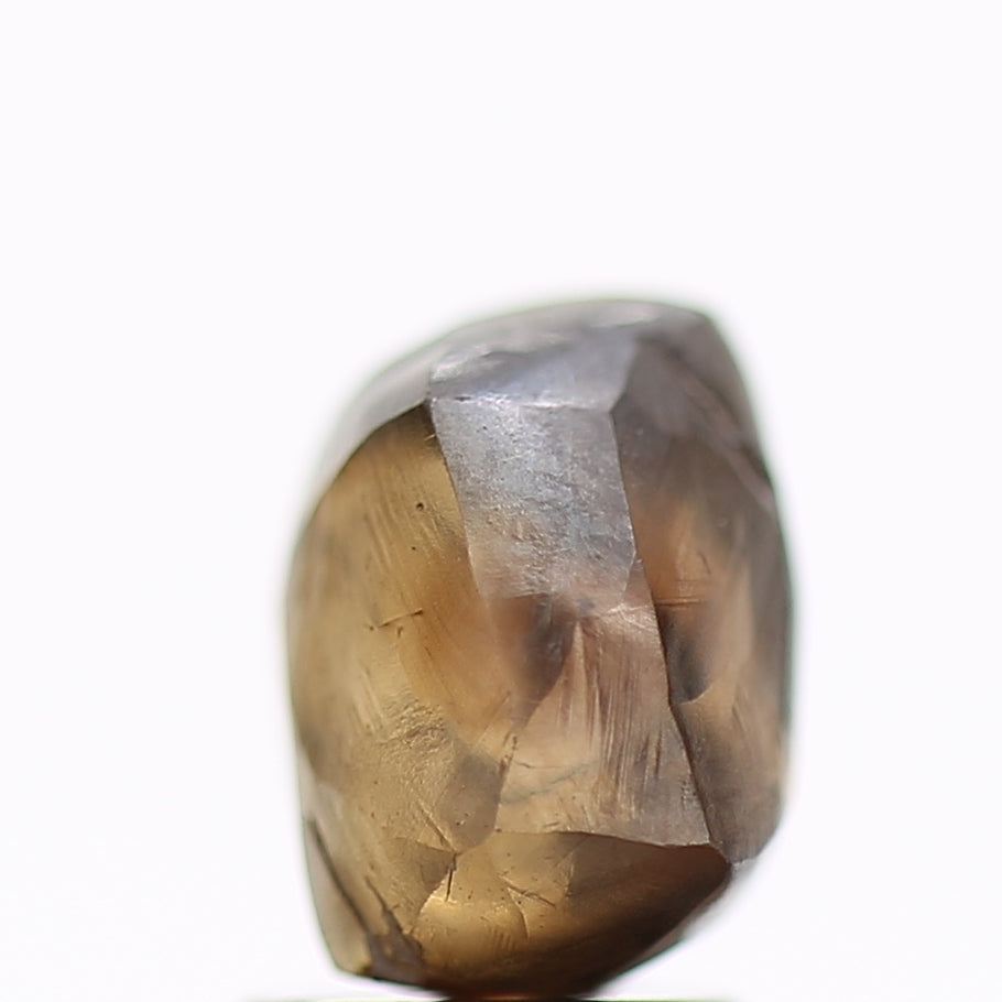 3.16 Carat Natural Fancy Champagne Brown Rough Diamond 7.78 MM