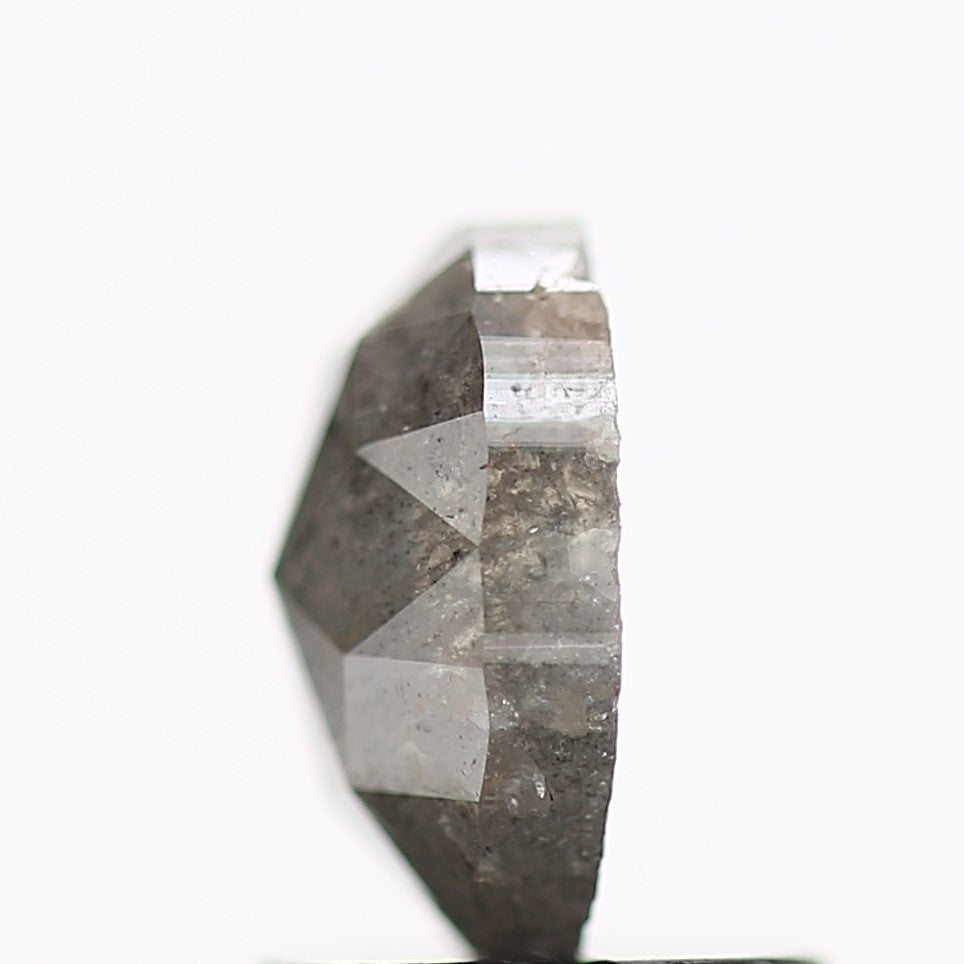 1.05 Carat Natural Salt and Pepper Oval Shape Diamond 7.10 MM