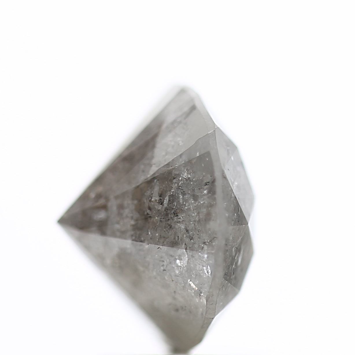 3 Carat Round Salt & Pepper Diamond Natural Gray Loose Diamond 8.94 MM