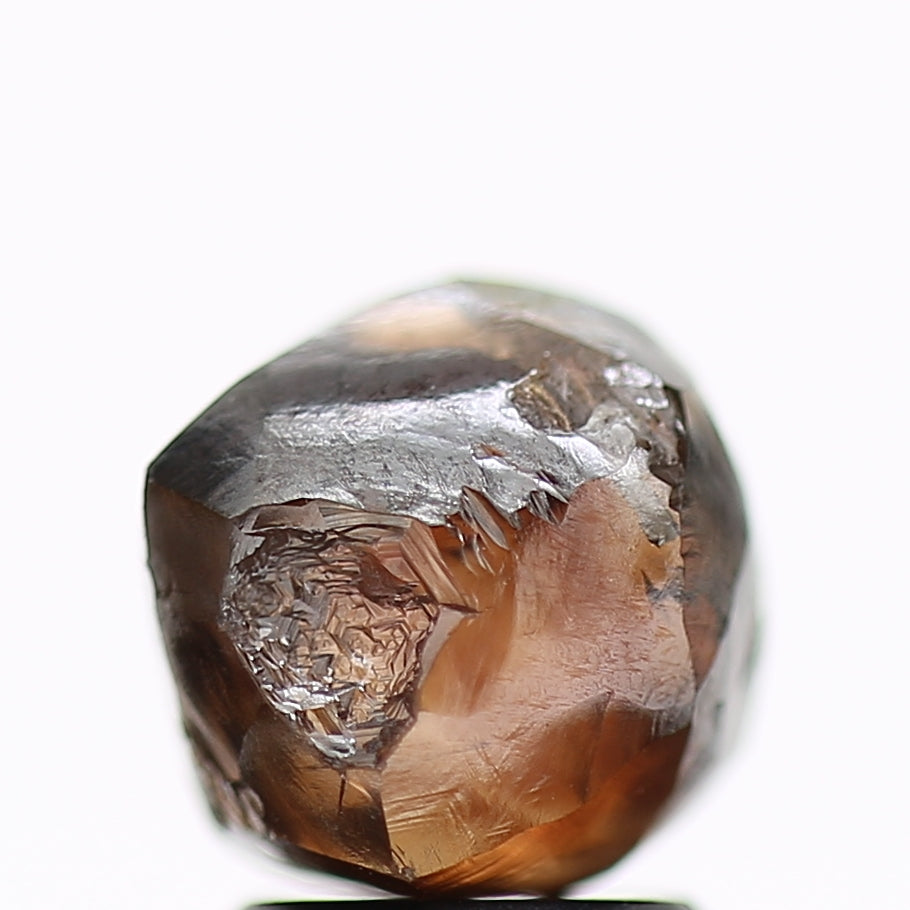 3.94 Carat Natural Fancy Cognac Brown Rough Diamond 7.74 MM