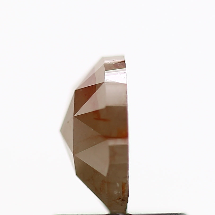 0.77 Carat Natural Orange Oval Rose Cut Diamond 6.5 MM