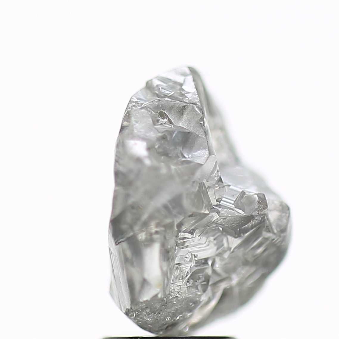 3.86 Carat Natural Fancy Grey Rough Diamond 11 MM
