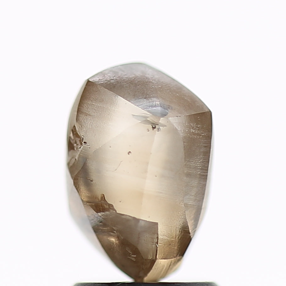 2.45 Carat Natural Fancy Champagne Brown Rough Diamond 8.56 MM