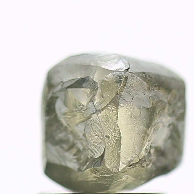 2.10 Carat Natural Fancy Greenish Grey Rough Diamond 5.6 MM