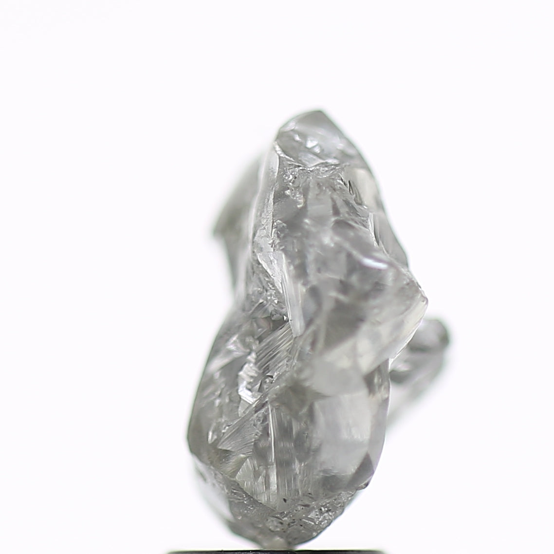 3.86 Carat Natural Fancy Grey Rough Diamond 11 MM