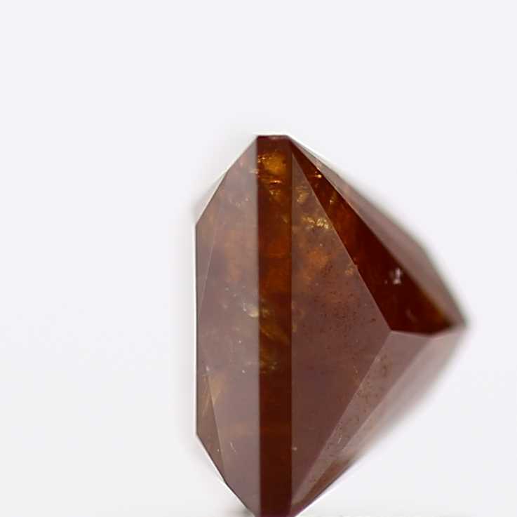 0.92 Carat 5.12 MM Natural Cognac Princess Salt and Pepper Diamond - Blackdiamond