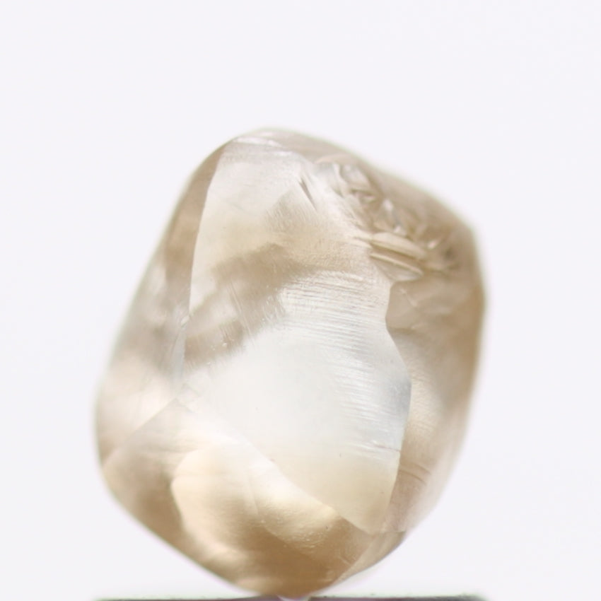 1.25 Carat Fancy Champagne Brown Diamonds Rough Natural 6.53 MM