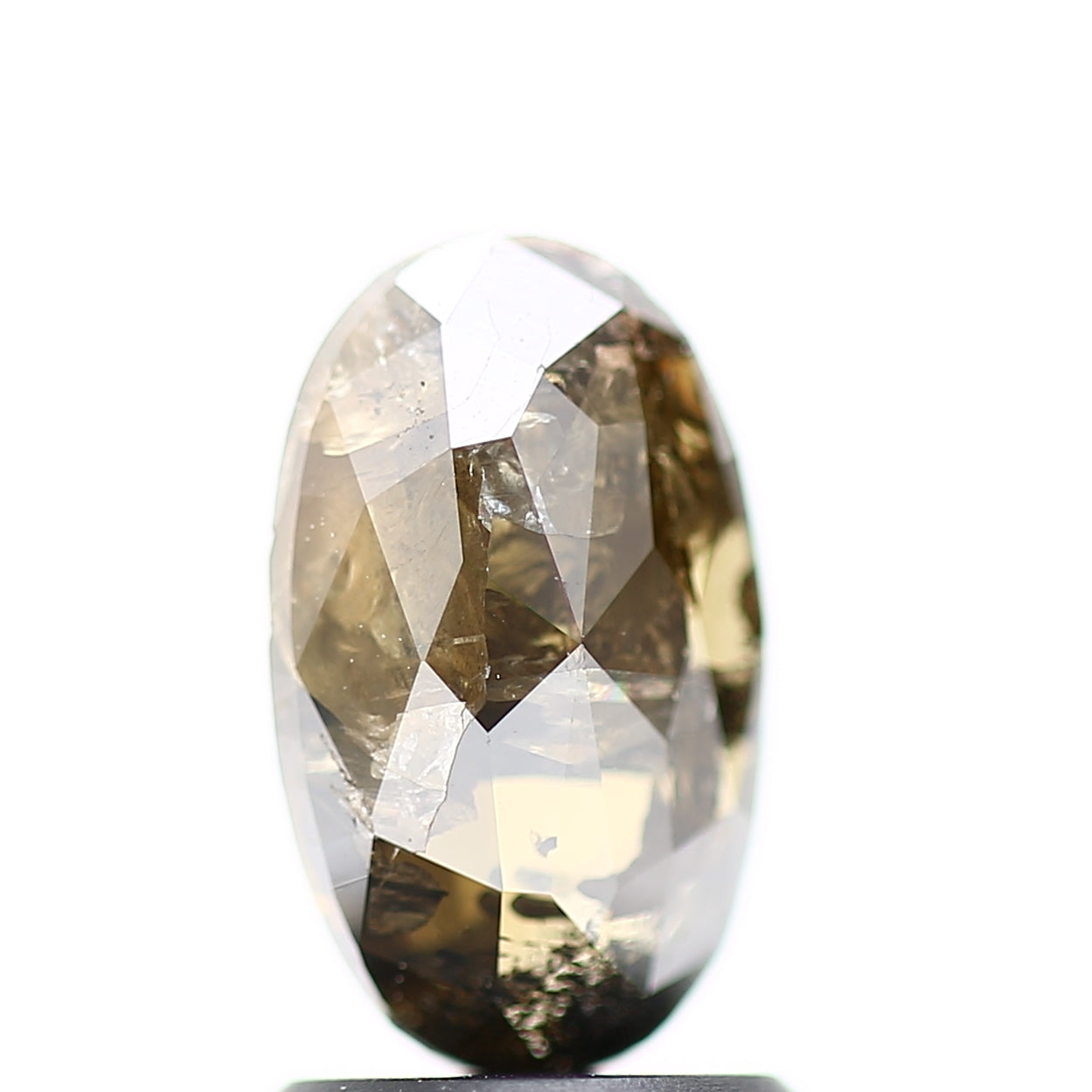 1.52 Carat Champagne Brown Elongated Oval Cut Diamond 9.31 MM