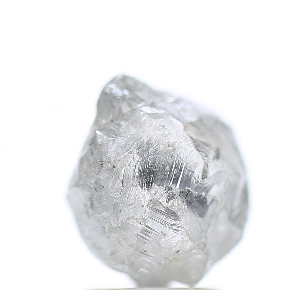 3.40 Carat Natural Fancy Grey Icy Rough Diamond