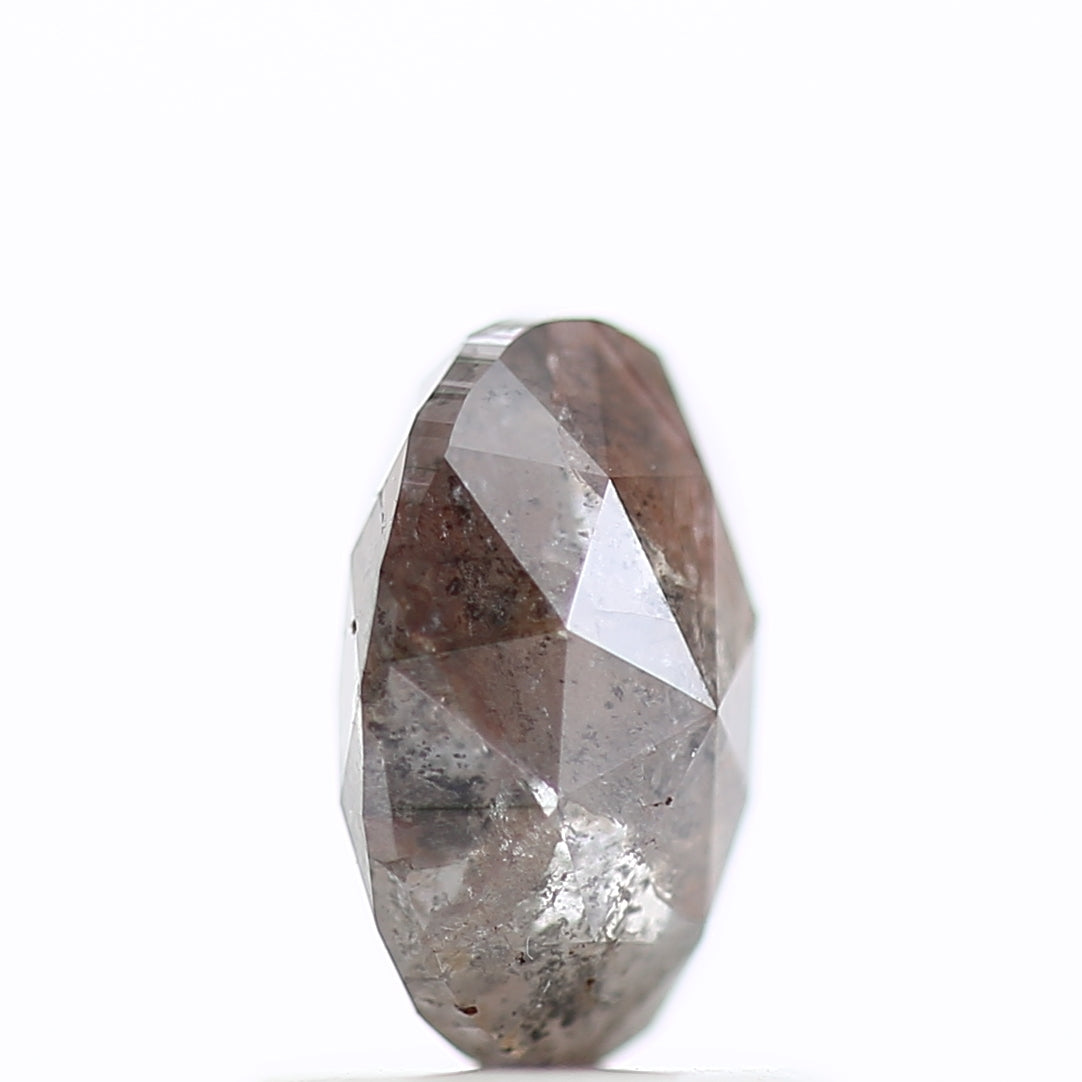 1.11 Carat Oval Salt and Pepper Diamond Double Cut Loose Natural Stone 7.23 MM