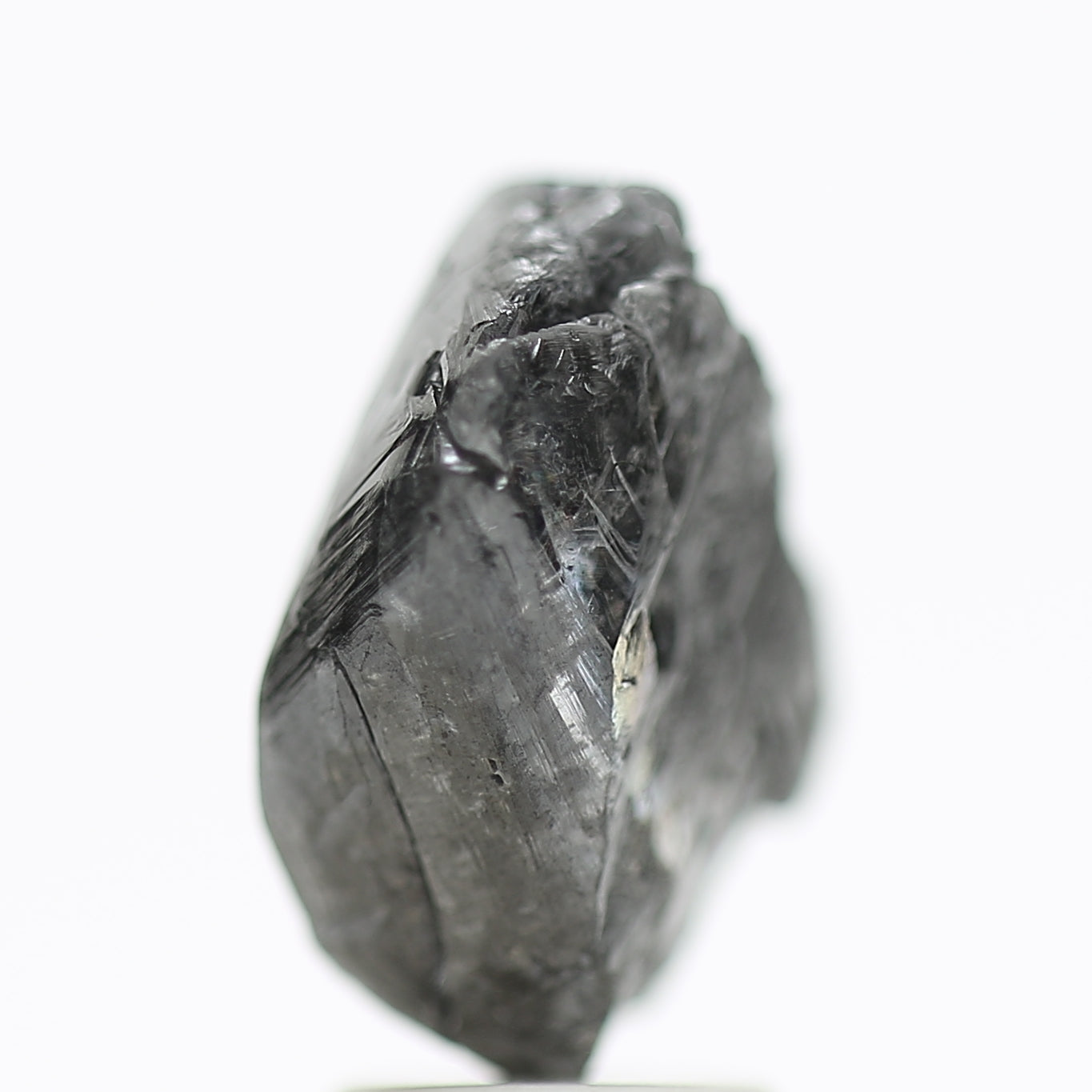 4.07 Carat Natural Black Rough Diamond Raw Octahedron Uncut