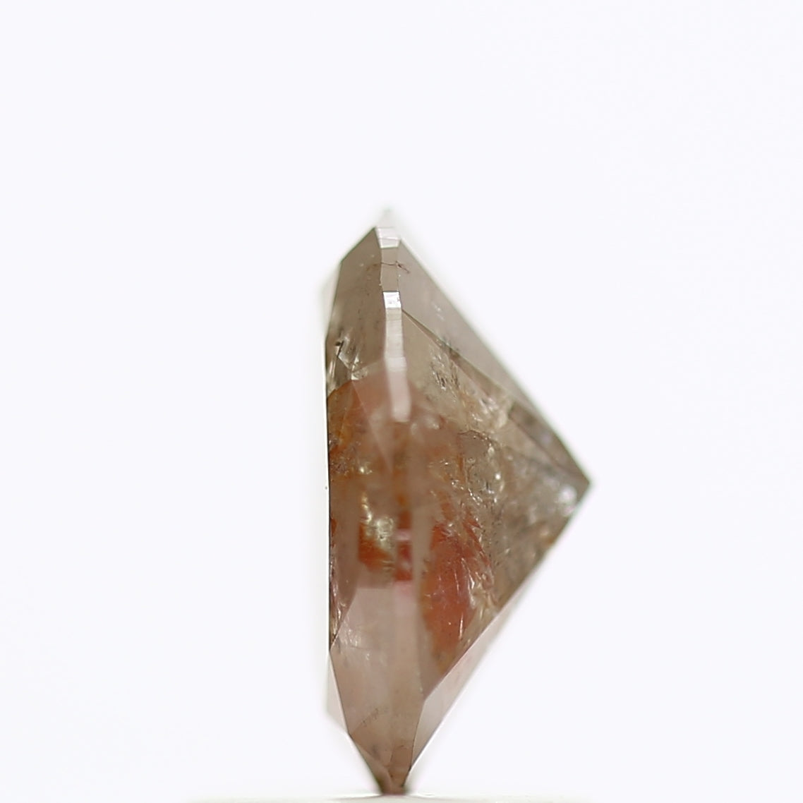 1.20 Carat Orange Brown Oval Salt & Pepper Diamond 8 MM