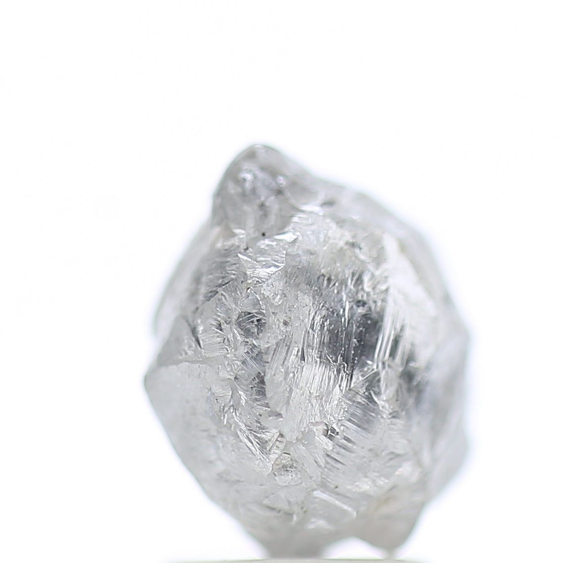 3.40 Carat Natural Fancy Grey Icy Rough Diamond