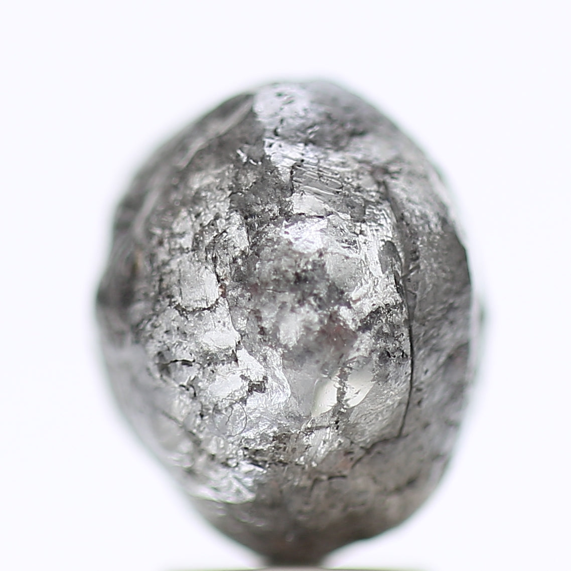 6.32 Carat Natural Fancy Gray Rough Diamond For Custom Raw Ring Design