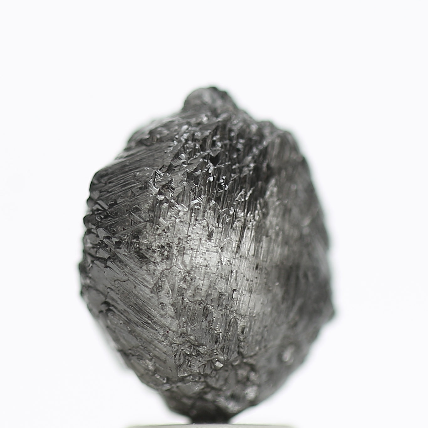 4.64 Carat Black Gray Natural Raw Uncut Rough Diamond