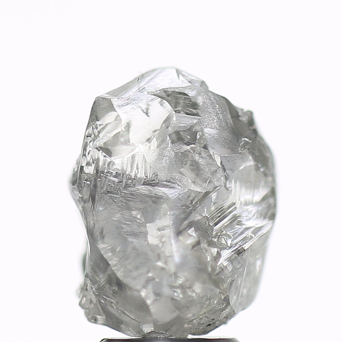 3.86 Carat Natural Fancy Grey Rough Diamond 11 MM