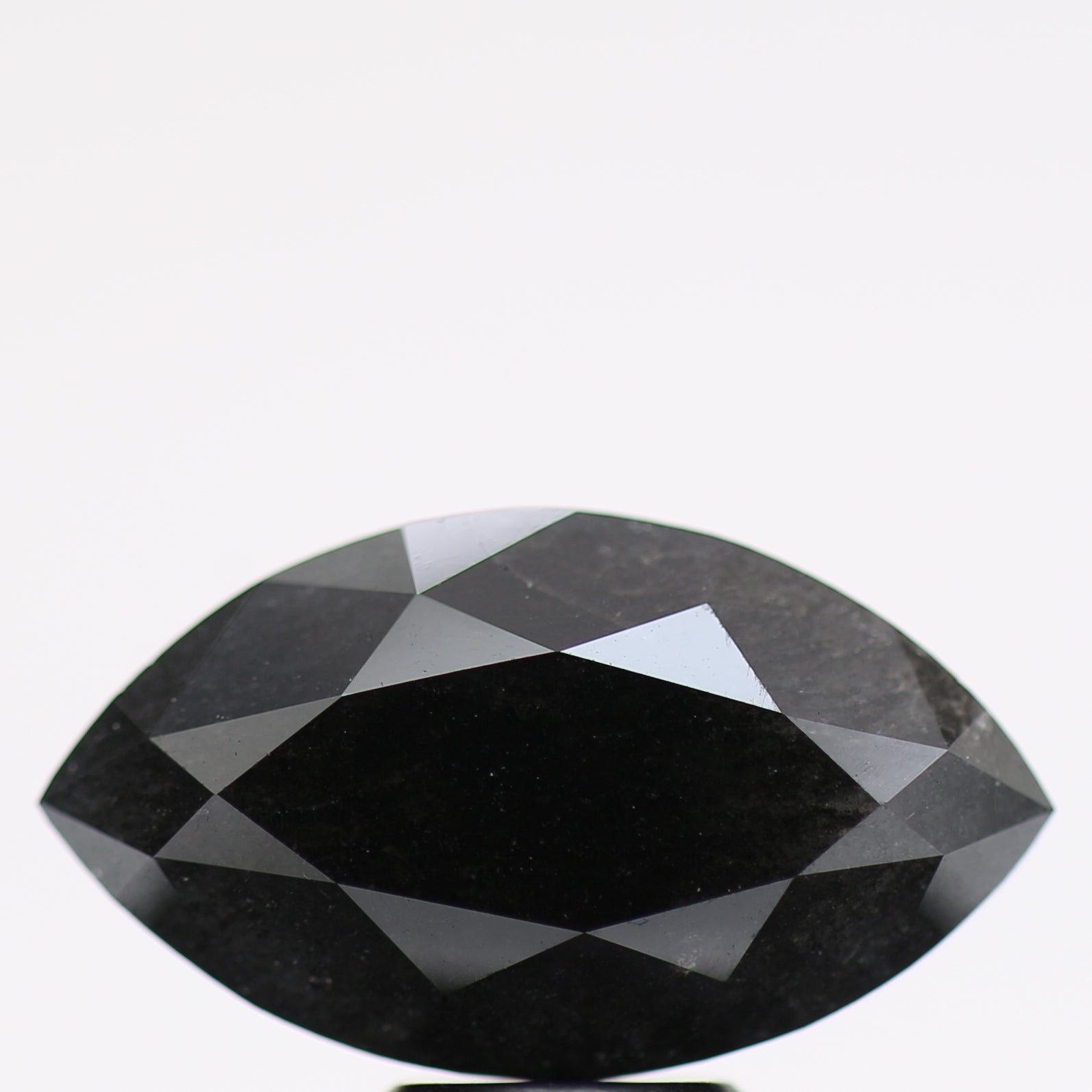 4.70 Carat Fancy Black Marquise Brilliant Diamond GIA Certified