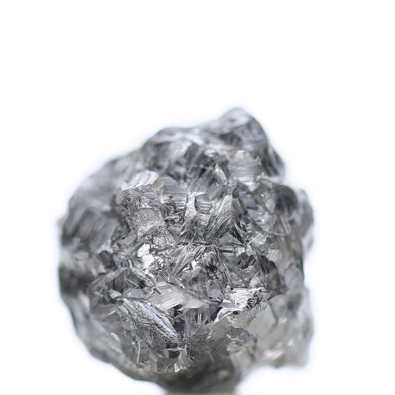 11 Carat Natural Fancy Gray Rough Diamond 11 MM