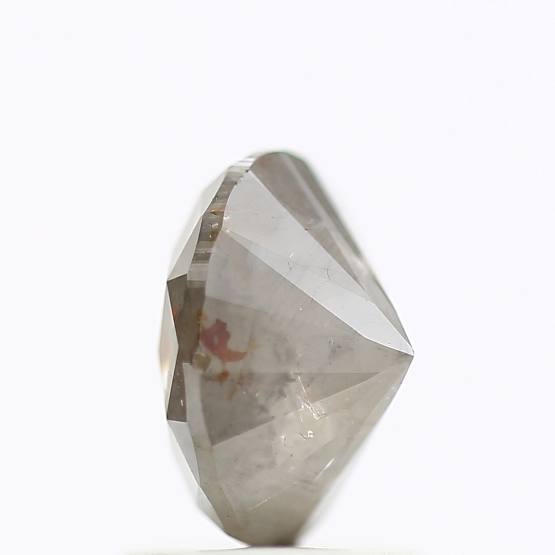 1.32 Carat Oval Gray Salt And Pepper Natural Diamond 7.44 MM