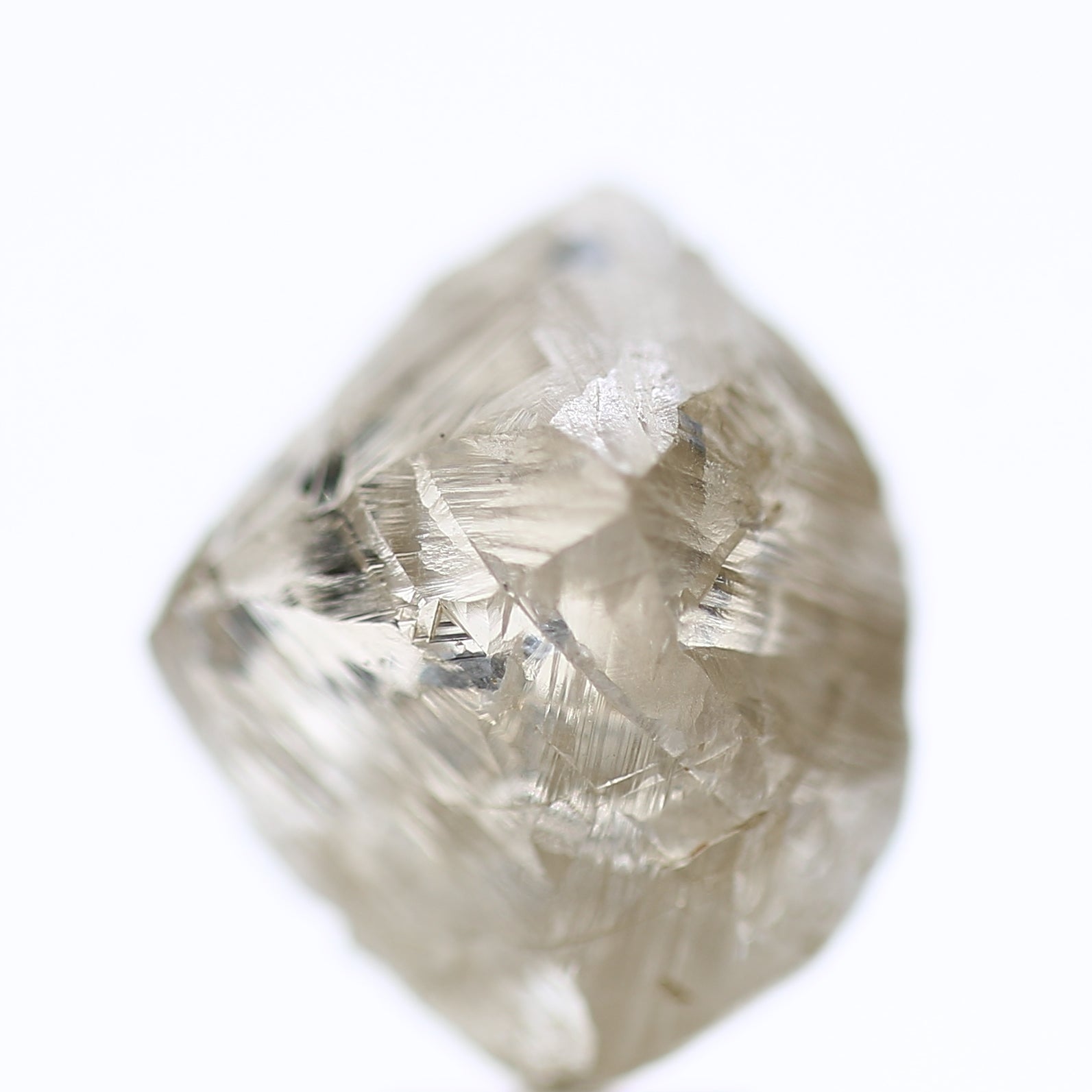 10.72 Carat Natural Fancy Champagne Rough Diamond