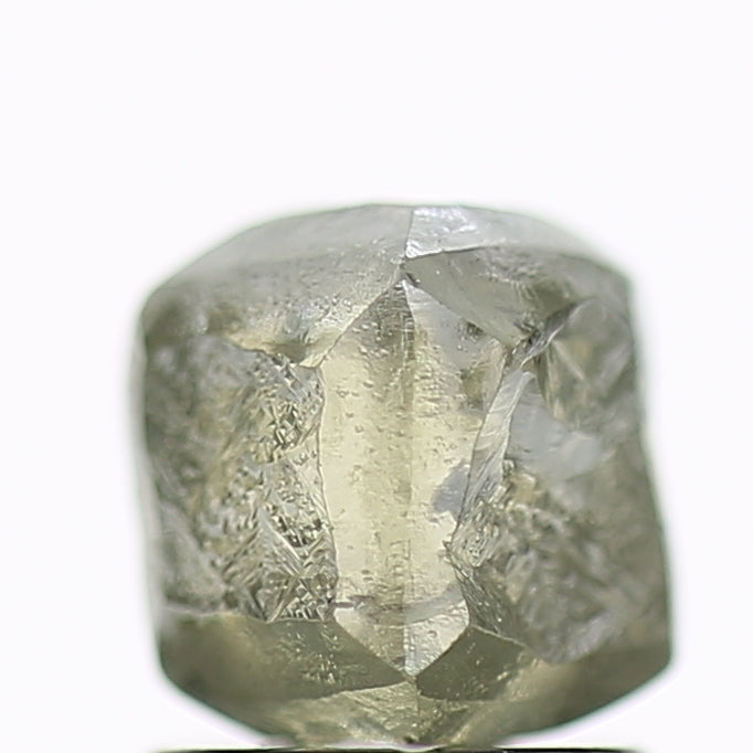 2.10 Carat Natural Fancy Greenish Grey Rough Diamond 5.6 MM