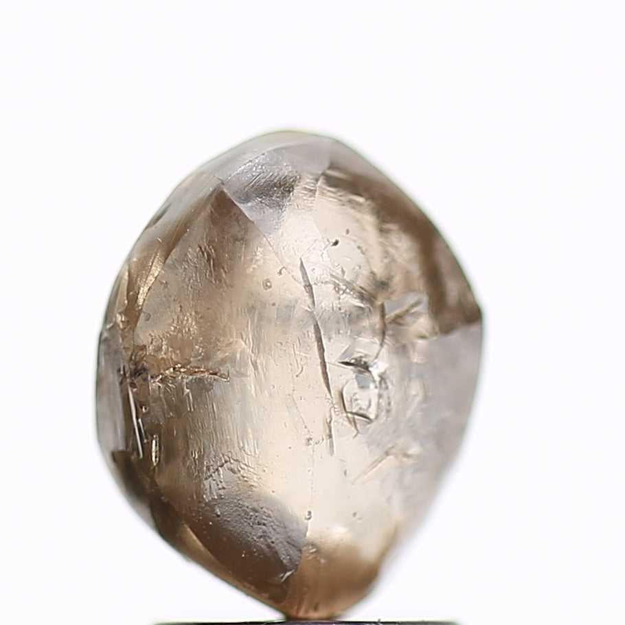 2.16 Carat Natural Fancy Clear Brown Rough Diamond 8.8 MM