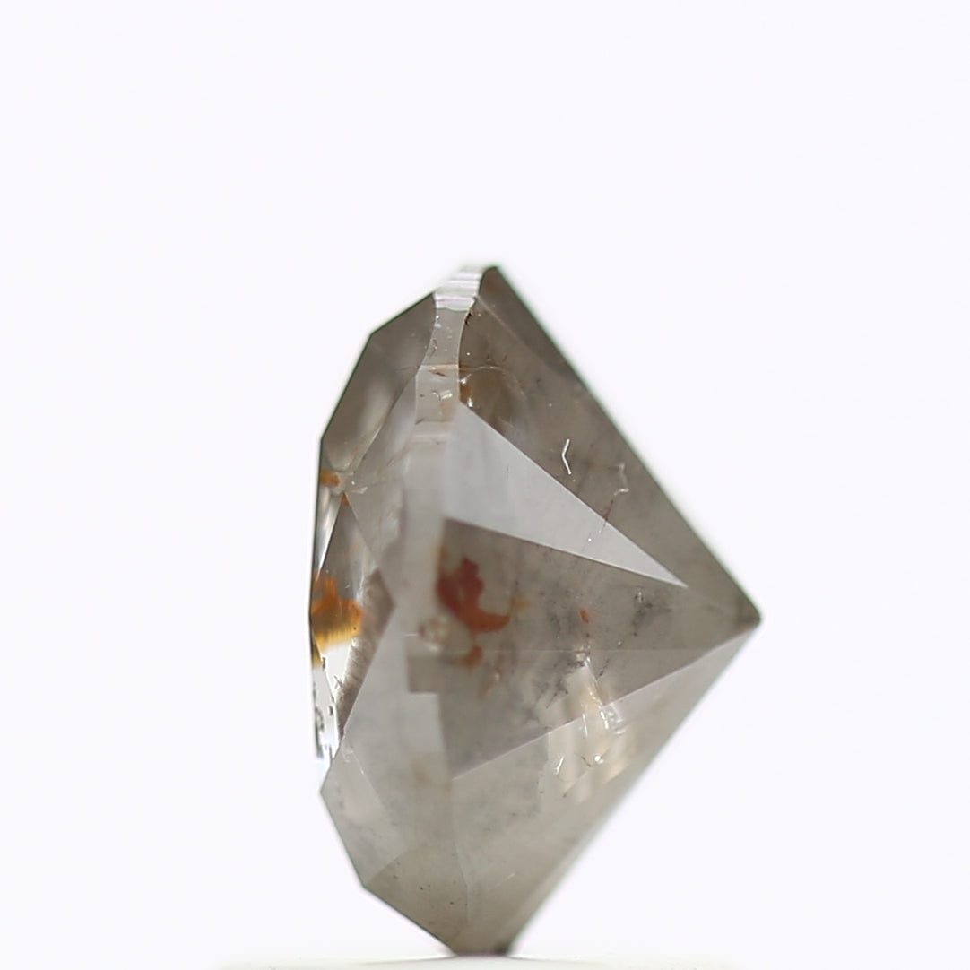 1.32 Carat Oval Gray Salt And Pepper Natural Diamond 7.44 MM