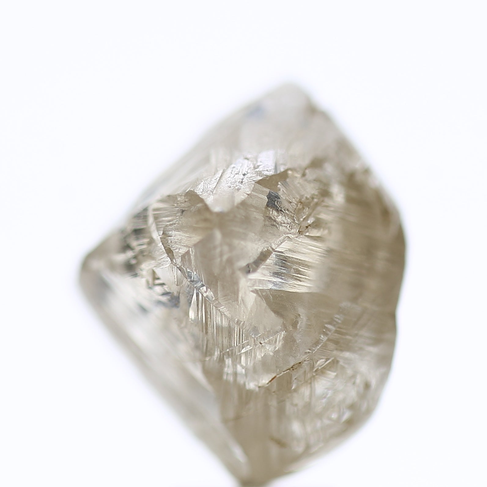 10.72 Carat Natural Fancy Champagne Rough Diamond