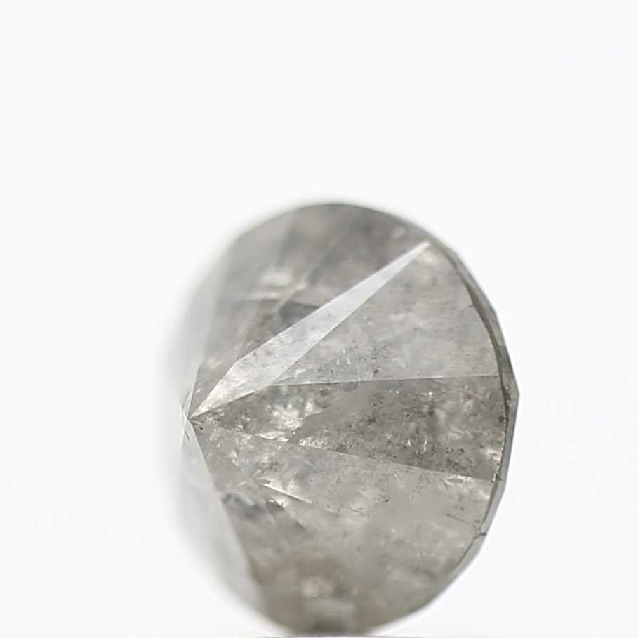 1.80 Carat Stormy Grey Round Loose Salt and Pepper Diamond 7.1 MM - Blackdiamond