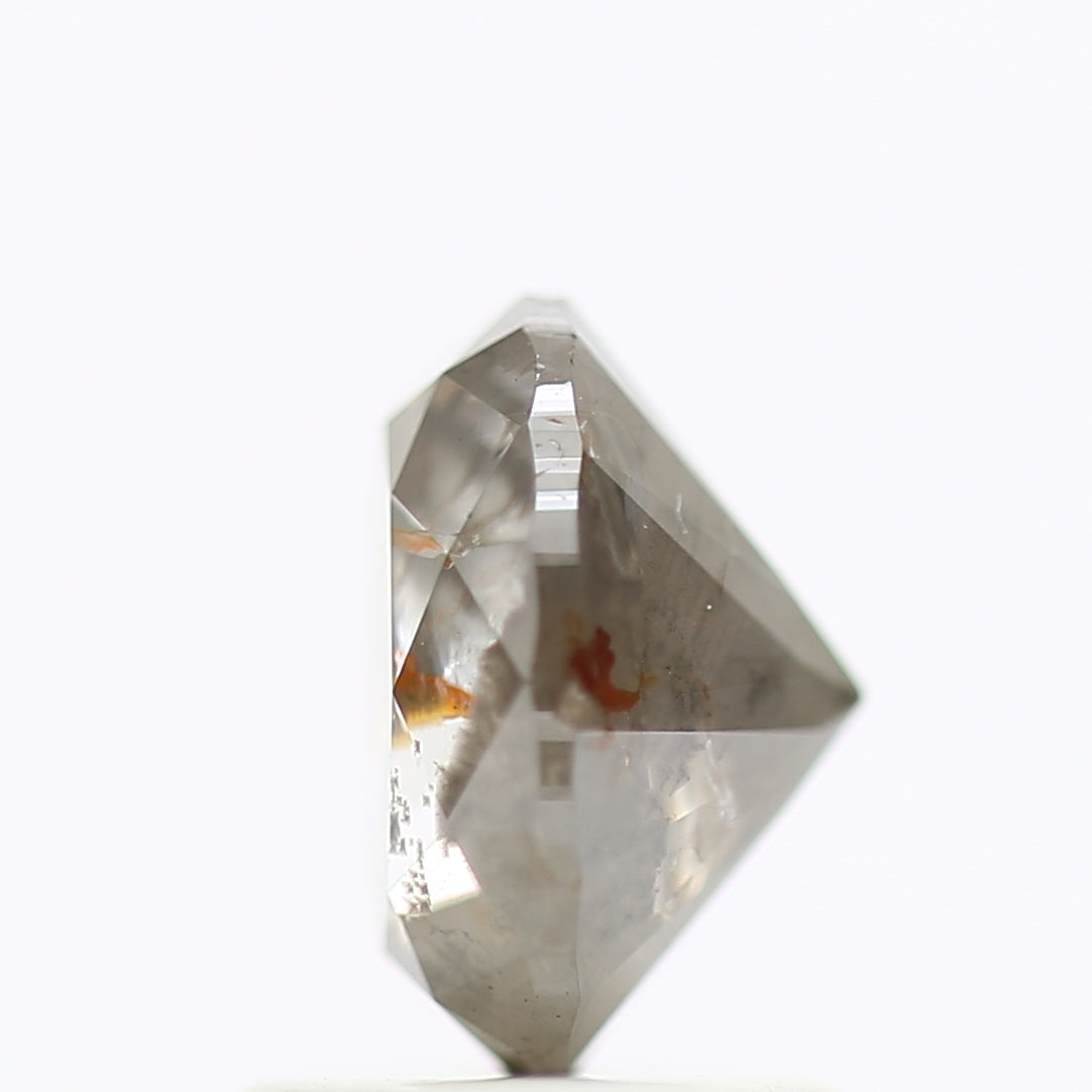 1.32 Carat Oval Gray Salt And Pepper Natural Diamond 7.44 MM