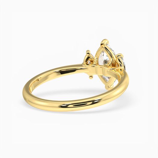 18K Solid Gold 1 Carat D VVS1 Marquise Engagement Ring Orion