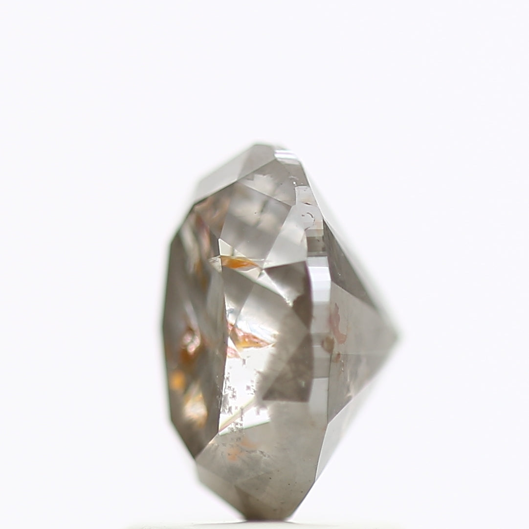 1.32 Carat Oval Gray Salt And Pepper Natural Diamond 7.44 MM