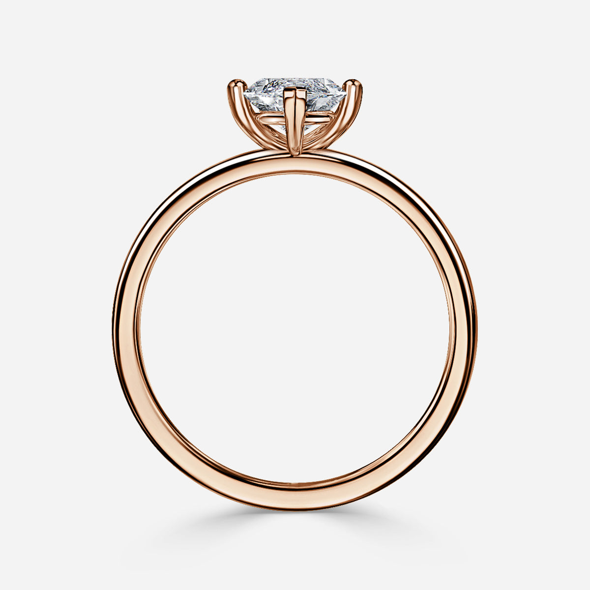 18k Gold 1ct D VVS1 Marquise Solitaire Engagement Ring