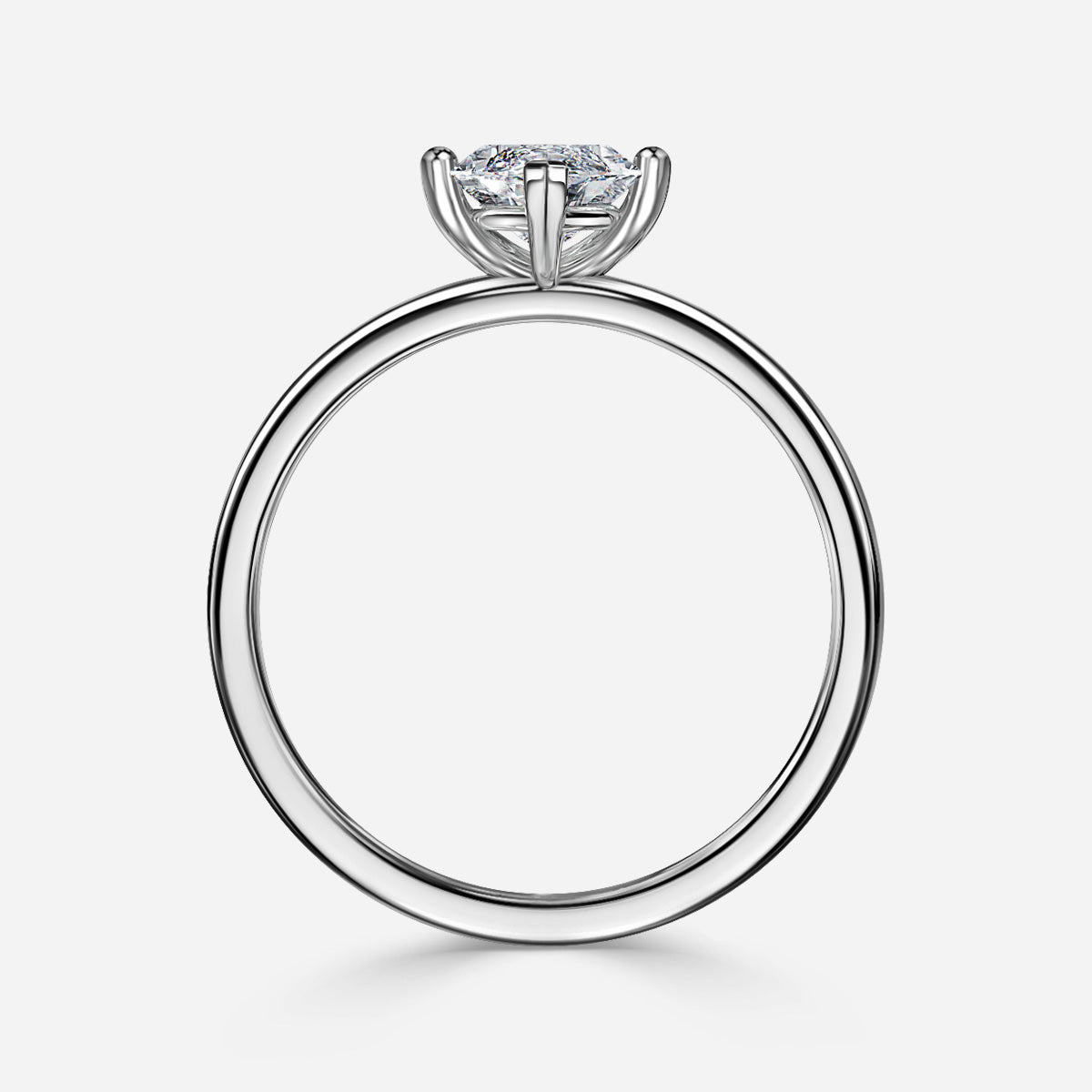 18k Gold 1ct D VVS1 Marquise Solitaire Engagement Ring