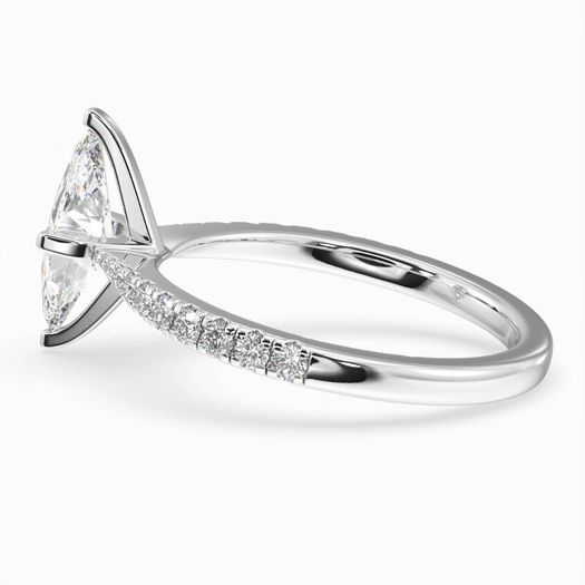 18k White Gold 1 Carat Marquise Engagement Ring Poppy