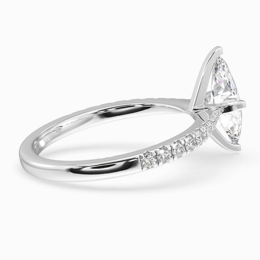 18k White Gold 1 Carat Marquise Engagement Ring Poppy