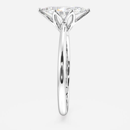 18k White Gold 1 Carat Marquise Solitaire Engagement Ring Ansel