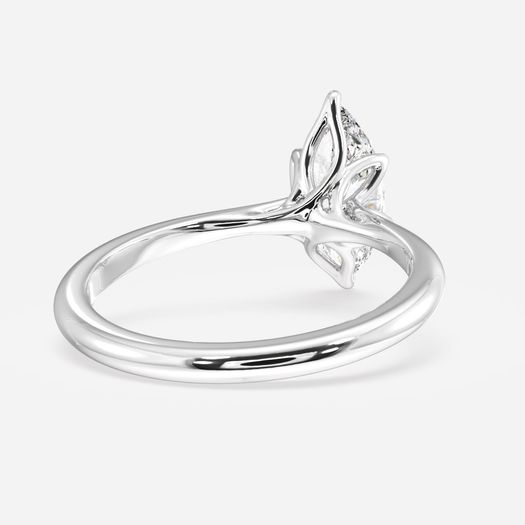 18k White Gold 1 Carat Marquise Solitaire Engagement Ring Ansel