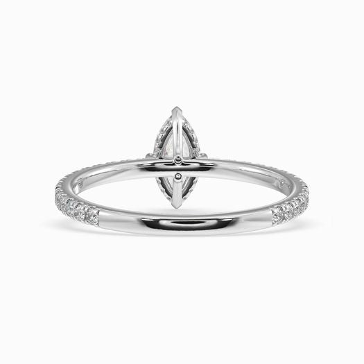 18k White Gold 1 Carat Marquise Engagement Ring Ruby Belle