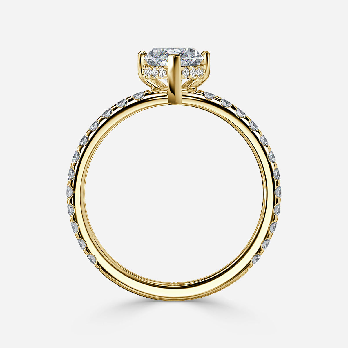 18k Yellow Gold 1 Carat D VVS1 Marquise Engagement Ring Lucy