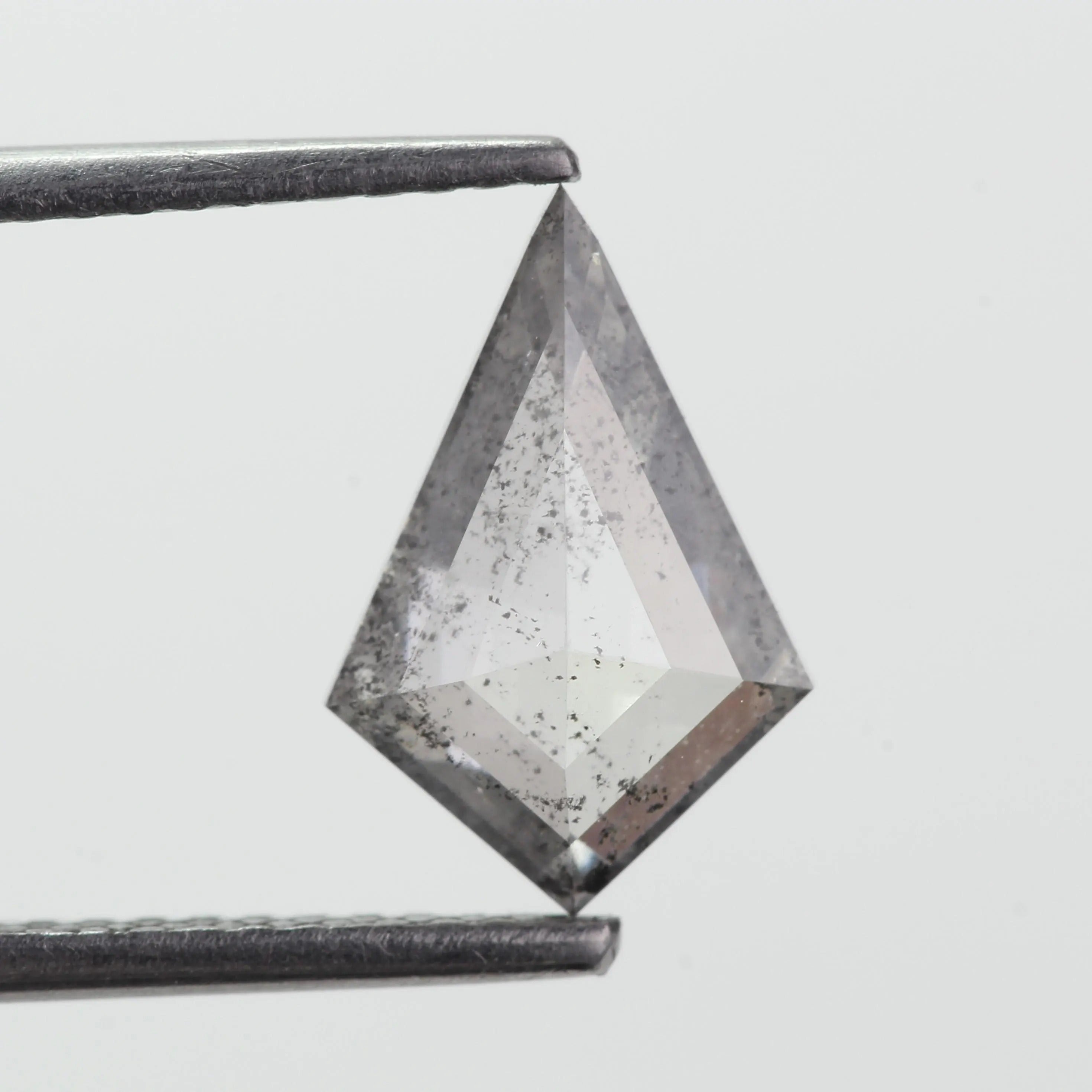 1.39 Ct Kite Salt and Pepper Diamond Fancy Gray Natural 10.90 MM