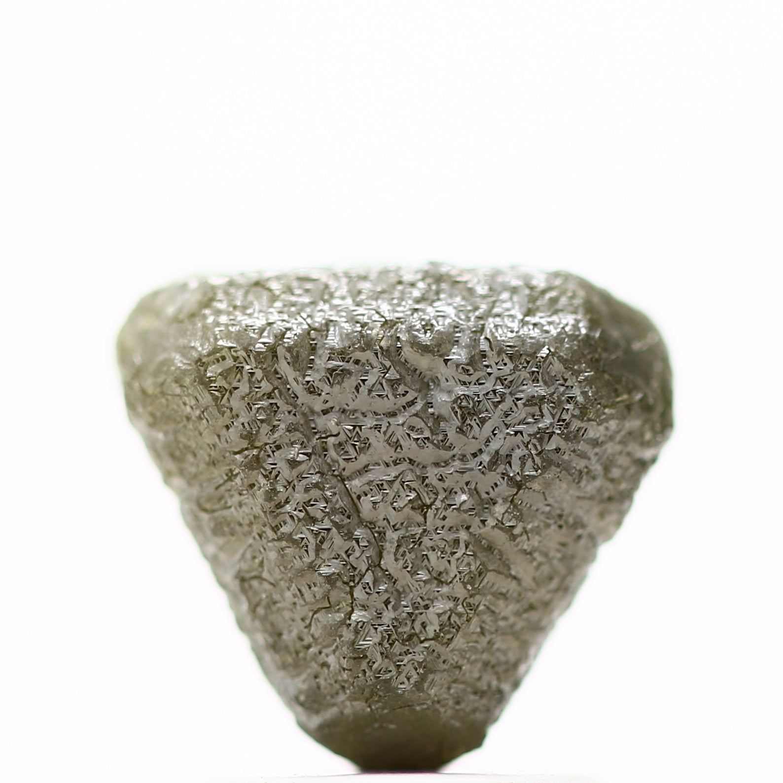 Carat Fancy Green Gray Macle Natural Rough Diamond MM