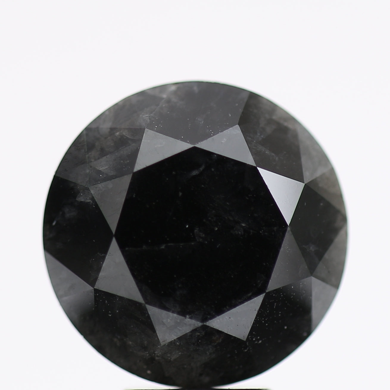 5.18 Carat Fancy Black Round Brilliant Diamond GIA Certified