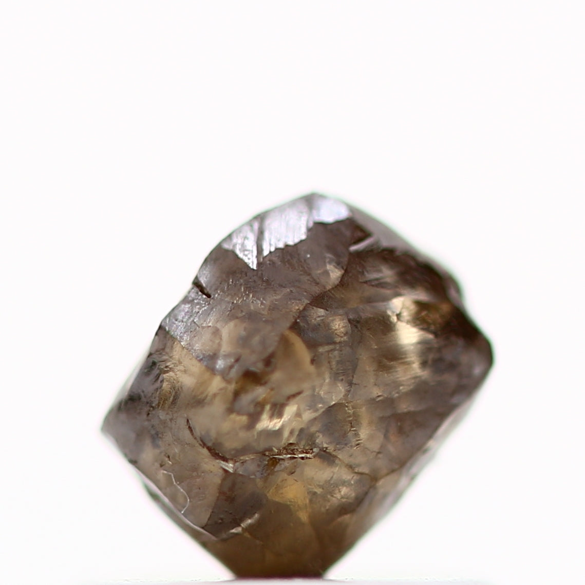 0.69 Carat Fancy Brown Crystal Uncut Raw Rough Natural Diamond 5 MM - Blackdiamond