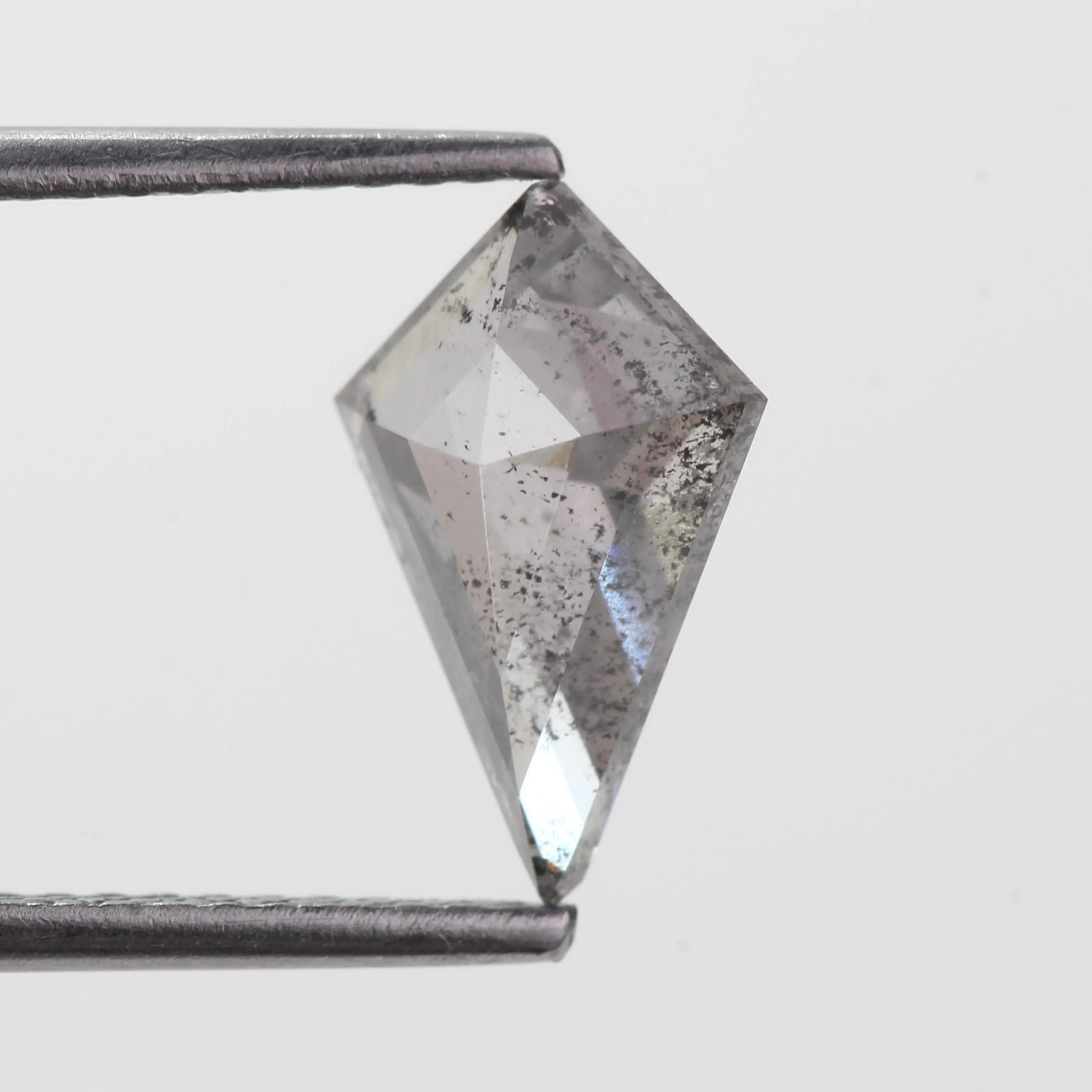 1.39 Ct Kite Salt and Pepper Diamond Fancy Gray Natural 10.90 MM